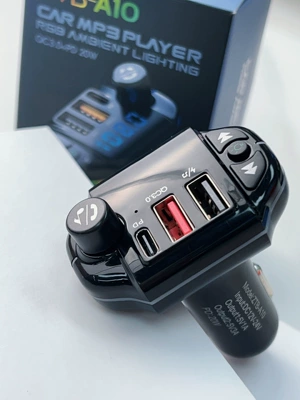 car charger dual USB – Car mp3 - a10-qc30pd-fast-charge
