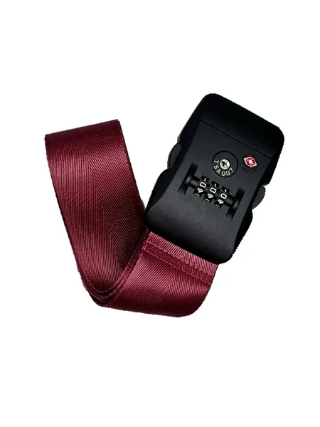 Anti-theft luggage strap with reinforced binding, TAS customs code lock, thickened nylon travel suitcase packing strap, cross-shaped