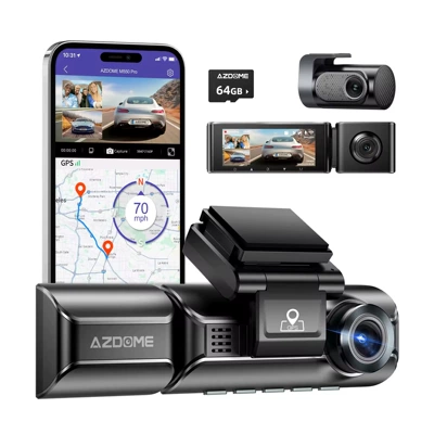 4K+1080P+1440P Triple Lens — AZDOME Driving recorder