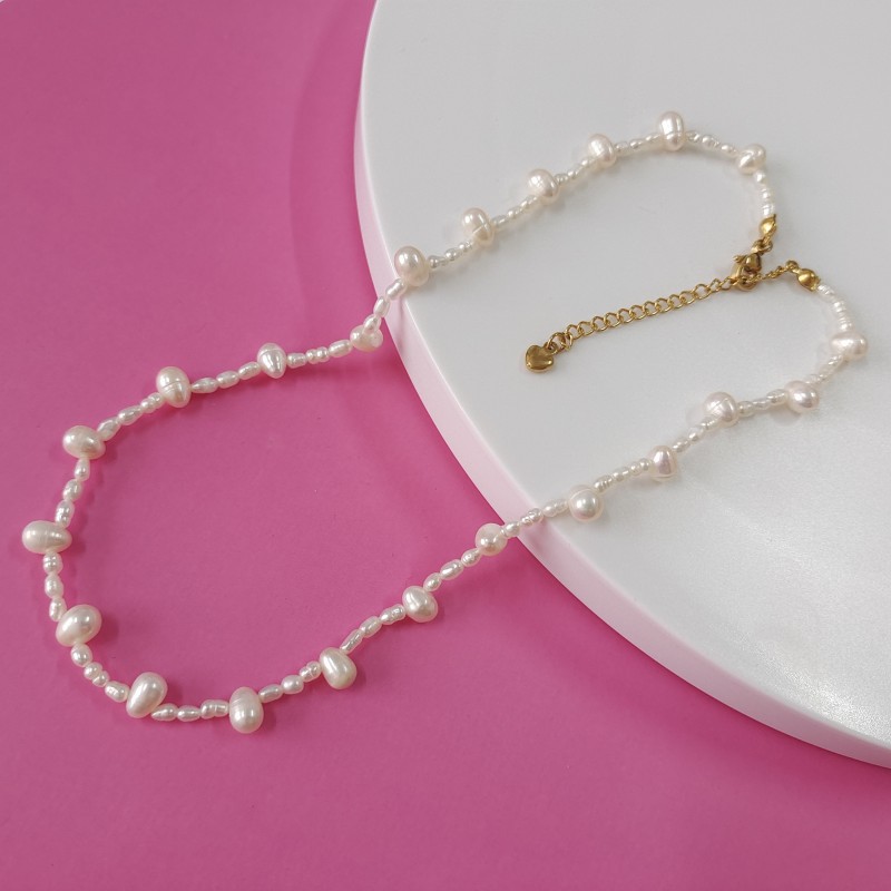 Freshwater Pearl Material 1 Piece Fashion Geometric Freshwater Pearl Necklace