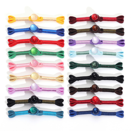 Disc button cheongsam buttons ethnic clothing accessories feathered tail jade bead straight-line button Tang suit retro buttons women's accessories