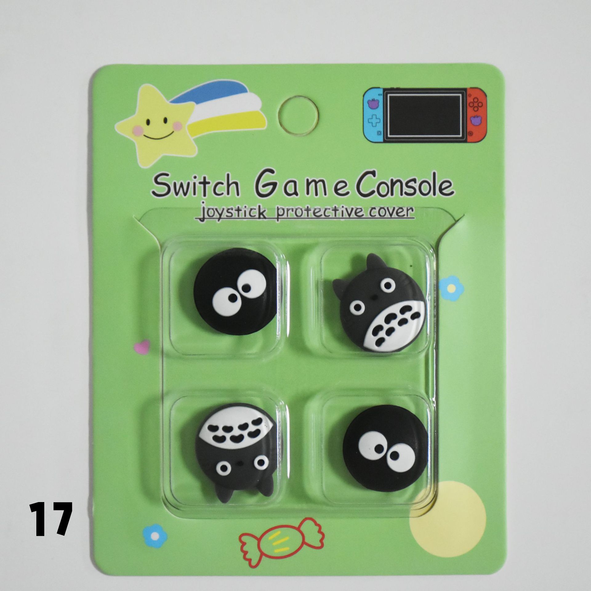 Tapa basculante de silicona de Nintendo Switch de dibujos animados NS Lite tapa basculante tapa protectora mango tapa protectora basculante