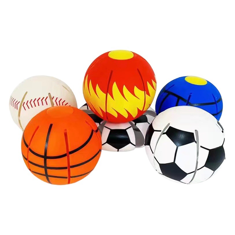 Pelota de escalonamiento bola de salto elástica paso a paso mini platillo volante bola de deformación bola de descompresión de ventilación bola de platillo volante de juguete luminoso