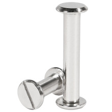 304不锈钢一字子母铆钉对锁子母螺丝字母工字钉子母钉账本钉3/4/5