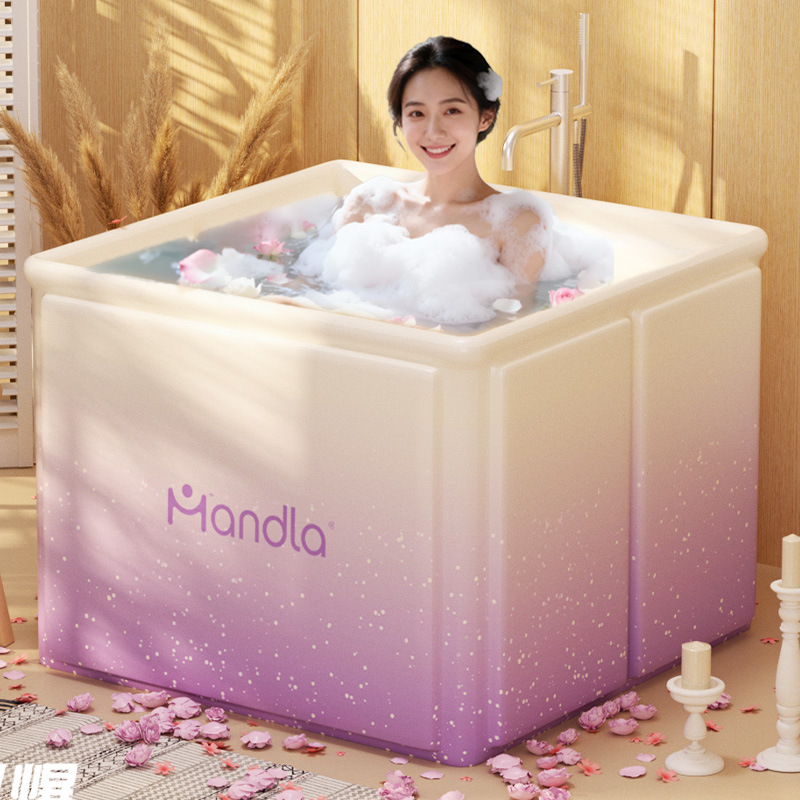 Folding Bath Bucket for Adults, Kidsren's Bath Bucket, Winter Adult Full Body Bath Bucket, Household Bath Bucket, Bathtub, Bidet