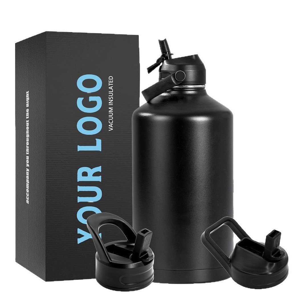 Gourde isotherme en acier inoxydable de grande capacité (1,9 L) - Qualité supérieure - Offre spéciale_voghion.com