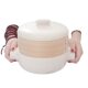 Household Japanese-Style Heat-Resistant Steamer Casserole Open Fire Ceramic Steamer Top Steaming Bottom Steaming Stew Pot Soup Casserole Ceramic