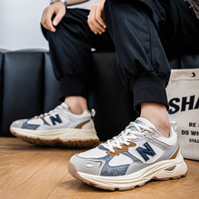 春秋纽百伦酷跑2025新款休闲运动老爹鞋透气百搭男鞋运动鞋休闲鞋