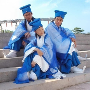 Adult Hanfu Ancient Costume Super Immortal Xu Xian Liang Shanbo and Zhu Yingtai Costume Scholar Talent Etiquette Calligraphy Chinese Studies Clothing