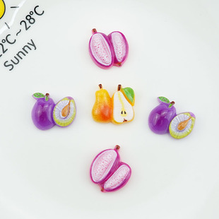 Resin accessories simulation fruit phone case patch diy making material car accessories headwear hairpin accessories