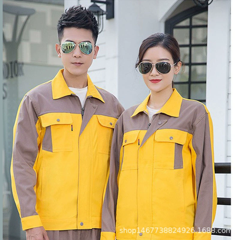 Весенне-осенняя рабочая одежда костюм Мужская износостойкая рабочая одежда Заводская Одежда Топы авторемонт Инженерная одежда Строительная площадка Охрана труда одежда рабочая