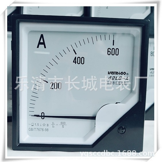 长城电表厂 42L6 600 /5A 交流指针电流表 120*120
