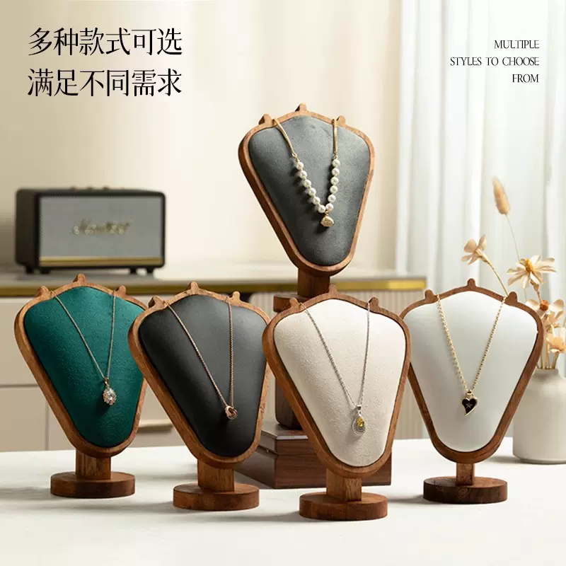 项链架模特脖子首饰架直播挂架陈列摆放架子吊坠饰品摆台道具展架