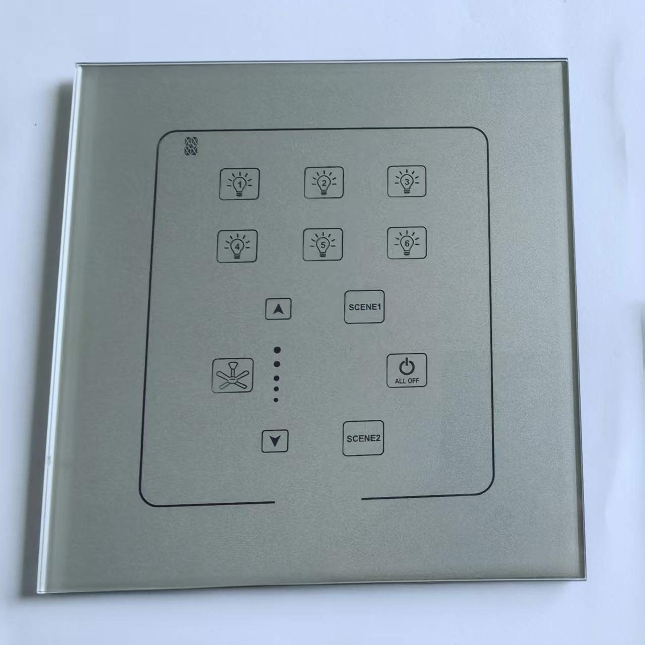 钢化玻璃面板家电卫浴视窗显示玻璃丝印智能触控开关玻璃面板厂家