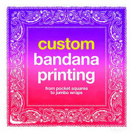 专业定制全棉印花头巾定制logo来图源头厂家加工定制图片