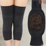 厂家批发松益康羊绒护膝加厚保暖加绒四面有弹力羊毛护膝