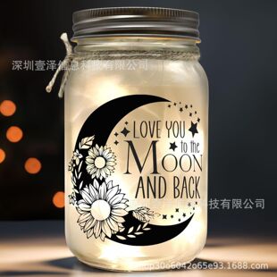 Shenzhen Spot Mason Jar Light Lights Подарки для друга Марсона Марсона Bar Night Light Friend