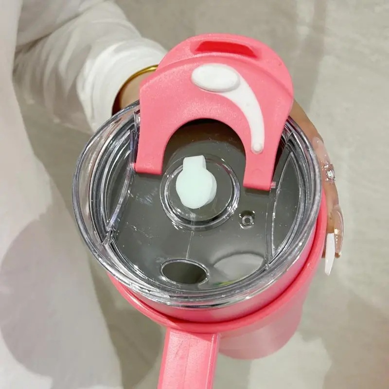 Taza de hielo grande Mac matón taza de agua taza abrazo taza de vacío de acero inoxidable de gran capacidad mango suministro directo de fábrica