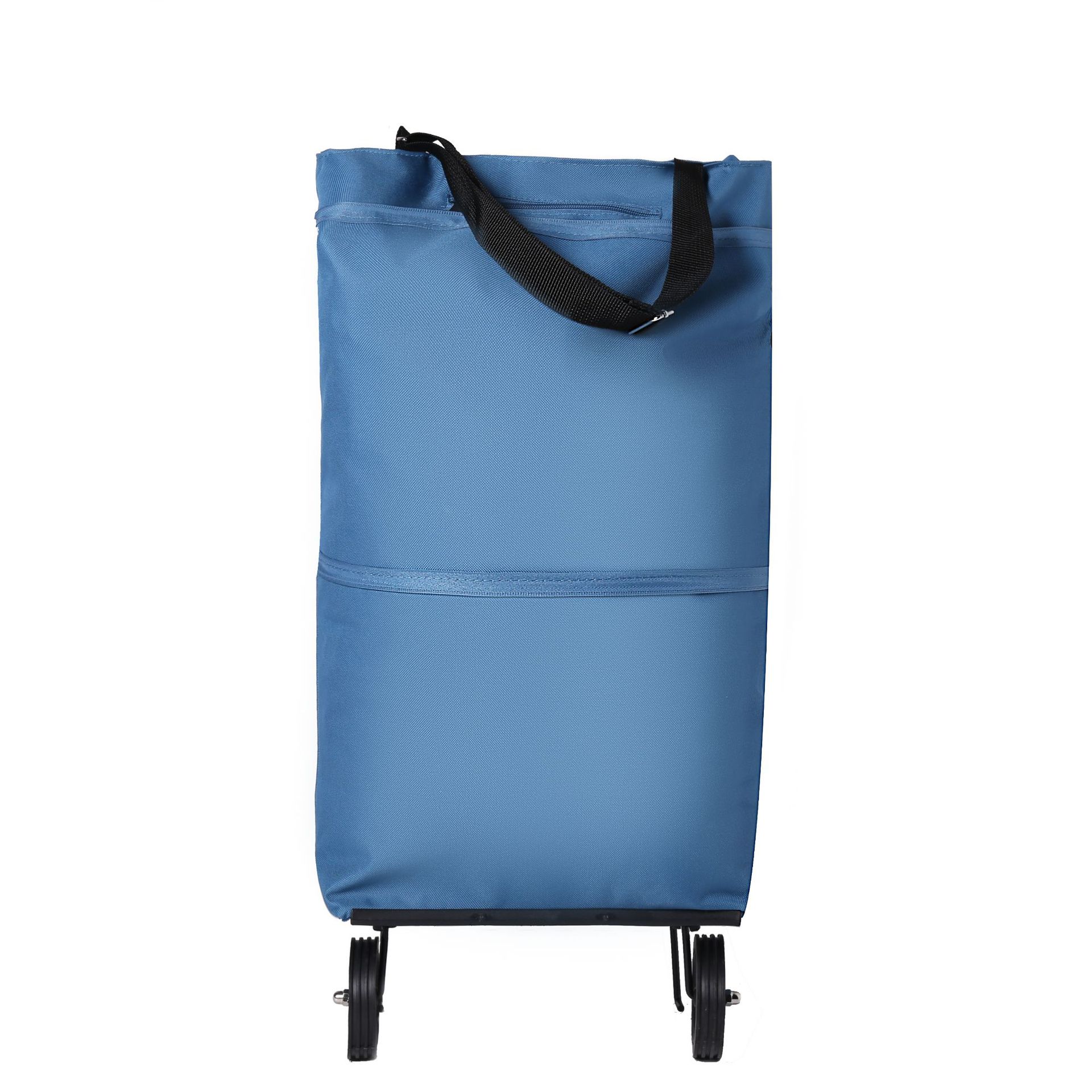 ホイールバッグ折り畳みレジ袋モップバッグ買い物車買い物カート買い物バッグ手提げ袋とロゴ