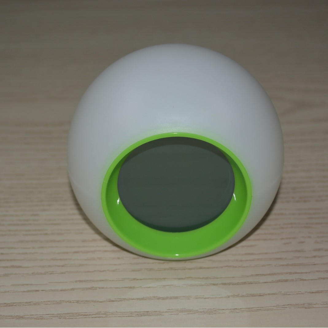 Transfronterizo creativo LED colorido cambio de color redondo reloj estudiante niños mudo snooze con temperatura electrónica despertador reloj luminoso