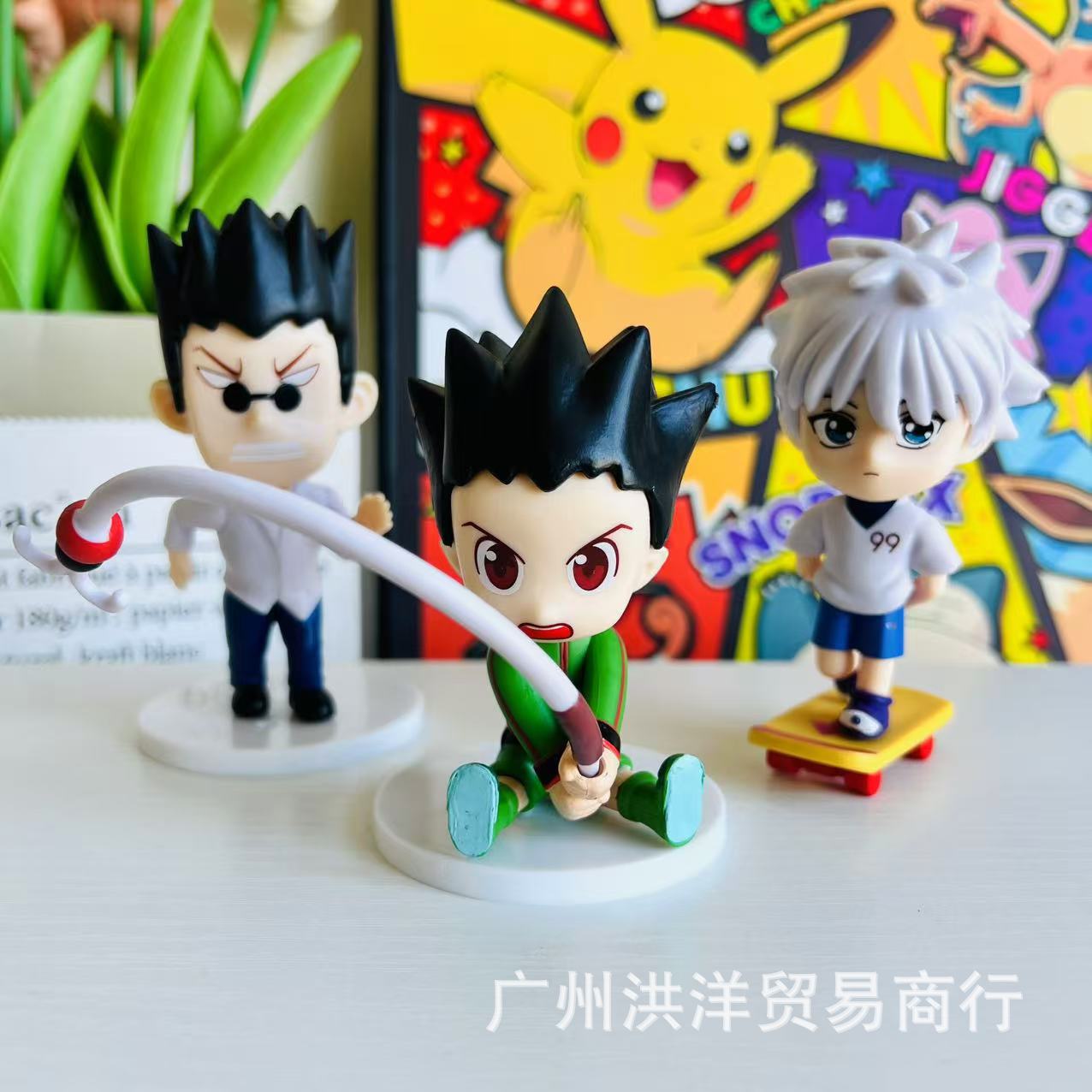 (2개) 작은 JIEQI JI SISUO KULA 픽업 생일 베이킹 장식품 모델을 둘러싼 블라인드 박스 핸드 헬드 풀 타임 헌터 애니메이션