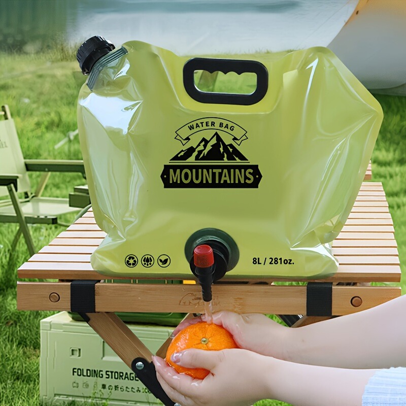 Outdoor Water Bag Portable Folding Drinking Bucket Camping Travel Water Storage Bag Mountain Climbing Water Storage Bag Large Capacity Soft Thickened