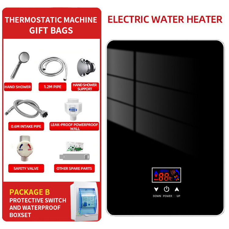 国境を越えたインスタント電気温水器 110V 家庭用インスタント加熱小型シャワーインテリジェント恒温バス省エネ|undefined