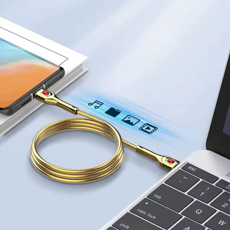 Провод для быстрой зарядки телефона LDNIO 65W двойная головка USB-C кабель Type-C с двумя сторонами разъема USB3.1 быстрая зарядка 2