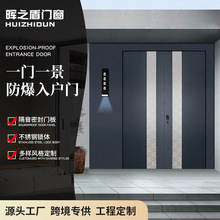 别墅一门一景铸铝门304不锈钢入户门套装欧式雕花艺术门静音防盗