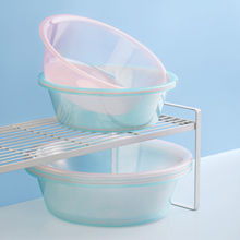 洗菜盆塑料盆子婴儿宝宝小脸盆家用果蔬盆加厚透明水果盆厨房