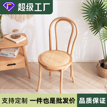 曲木餐椅thonet椅法式复古椅子做旧实木餐椅美式餐椅桑纳索耐特椅