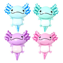 跨境新款充气动物蝾螈壁虎儿童玩具卡通PVC气模互动游戏道具