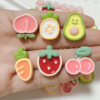 Resin with accessories, handle, footwear buckle, cream fruit hat, handmade, wholesale