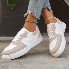 対外貿易の25年の春の新型の女性の潮流はみんなのレジャーの板の靴の板の靴の女性の越境の白い靴の学生の靴を合わせます。