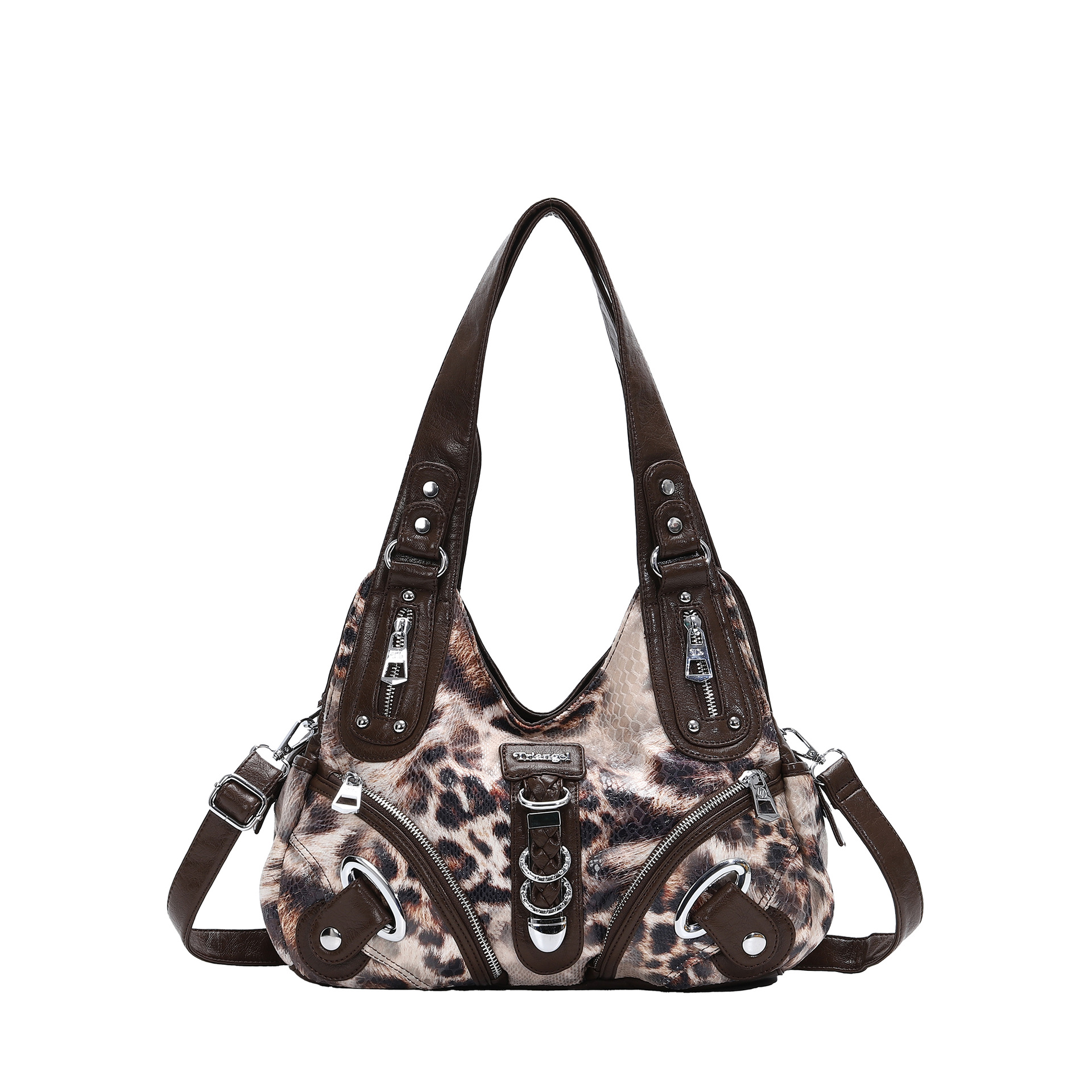 7#apricot leopard print/12#brown
