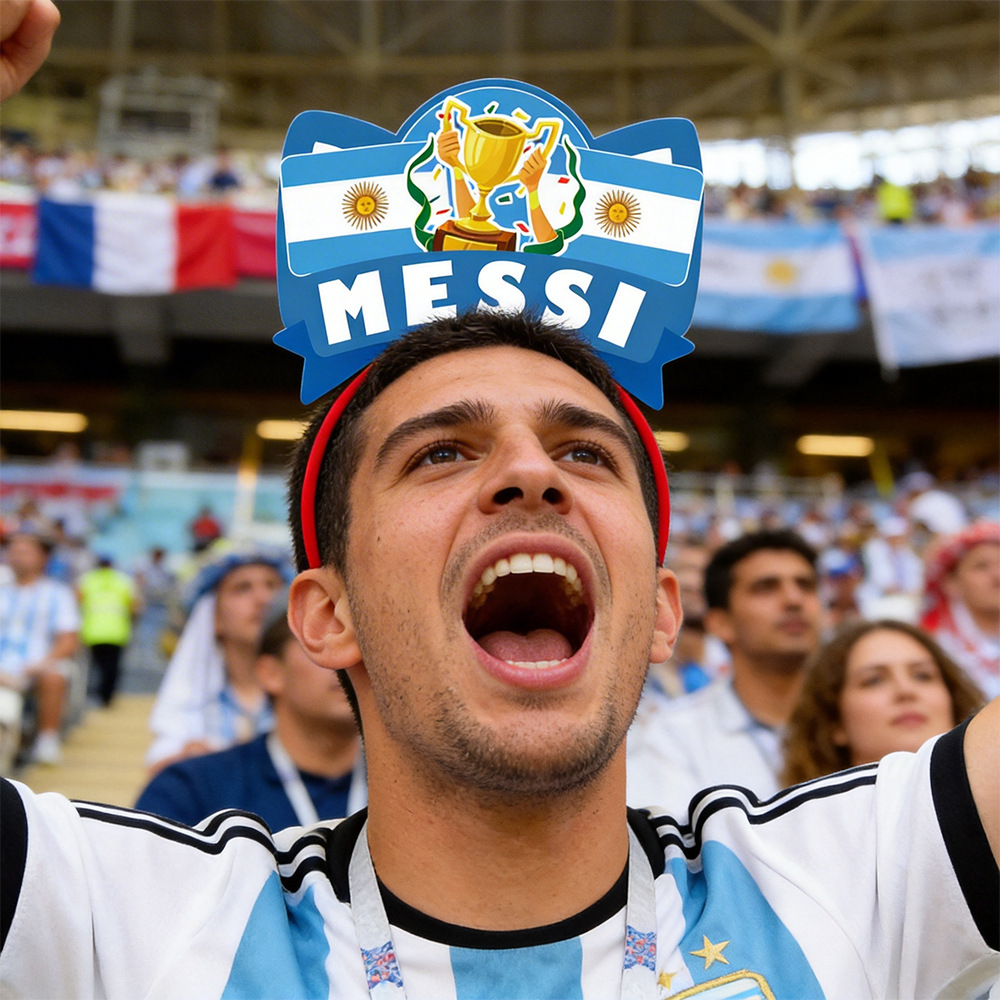 2026 Copa del Mundo fanáticos ganchos de pelo porristas de apoyo estrella DIY letras ganchos de cabeza bandera de fútbol botón de cabeza tocado