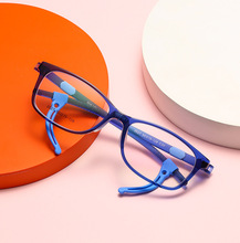 2021兒童舒適柔軟平光鏡眼鏡小孩男女平光鏡硅膠軟鏡架批發