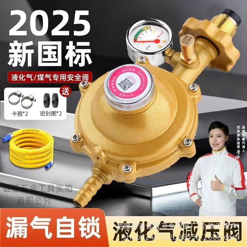批发 新国标1.2家用低压阀安全阀液化气减压阀自闭阀耐压防爆自锁
