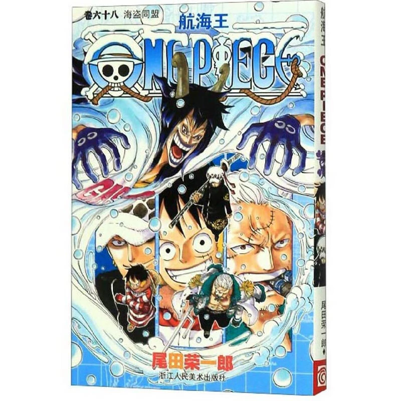 Подлинная манга-серия One Piece 1-108, аниме с горячей кровью, японский комикс, двумерная японская анимация