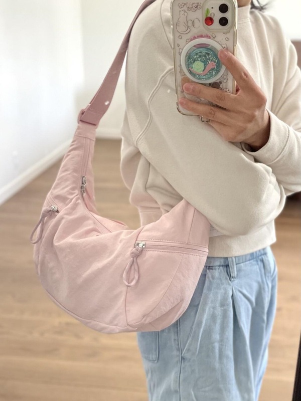 lulu牛角包单肩斜挎包饺子包高级感轻奢小众腋下包lululemon包|undefined