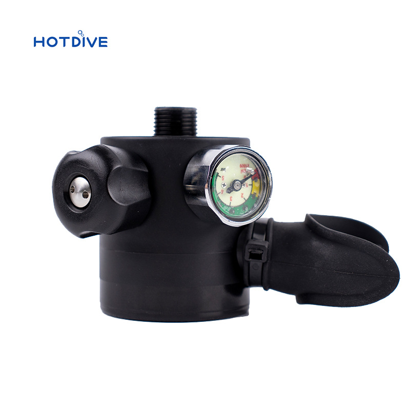 Hotdive buceo de emergencia cilindro pequeño 0.5l buceo botella accesorios de buceo cilindro de respiración boquilla pequeño cilindro de oxígeno