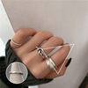 Retro one size fashionable brand ring hip-hop style, on index finger