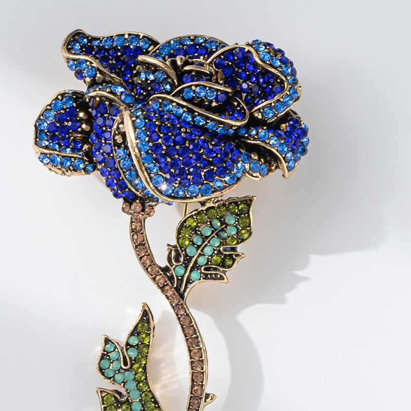 Le songe d'une nuit d'été, broche rose gelée pour femme, corsage de manteau à breloque éternelle, bijoux médiévaux_voghion.com
