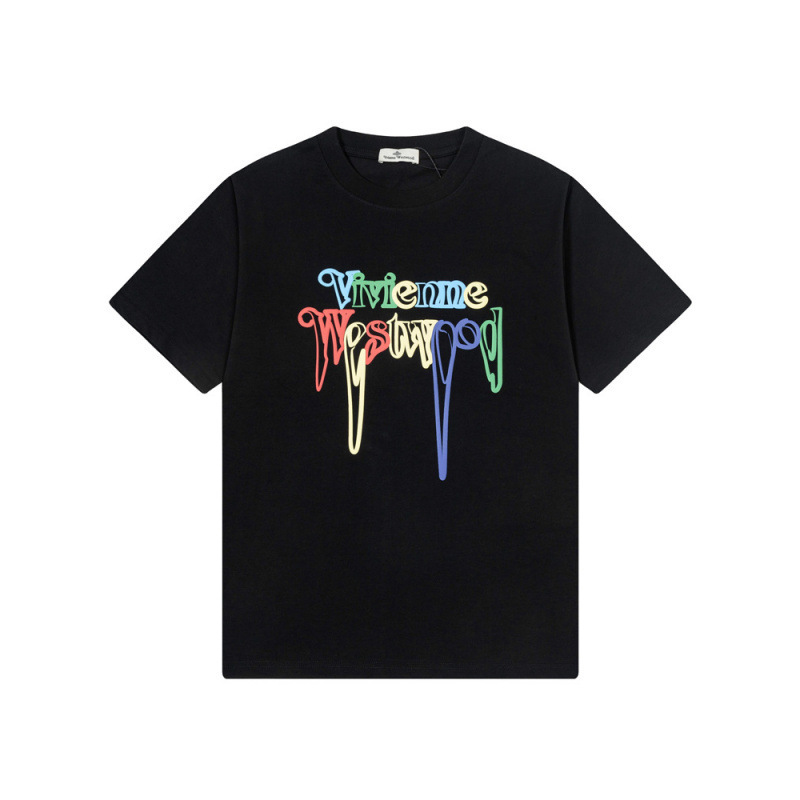 High-End New Pure Cotton Vivienne Westwood Unisex Short-Sleeve Couple Casual T-Shirt