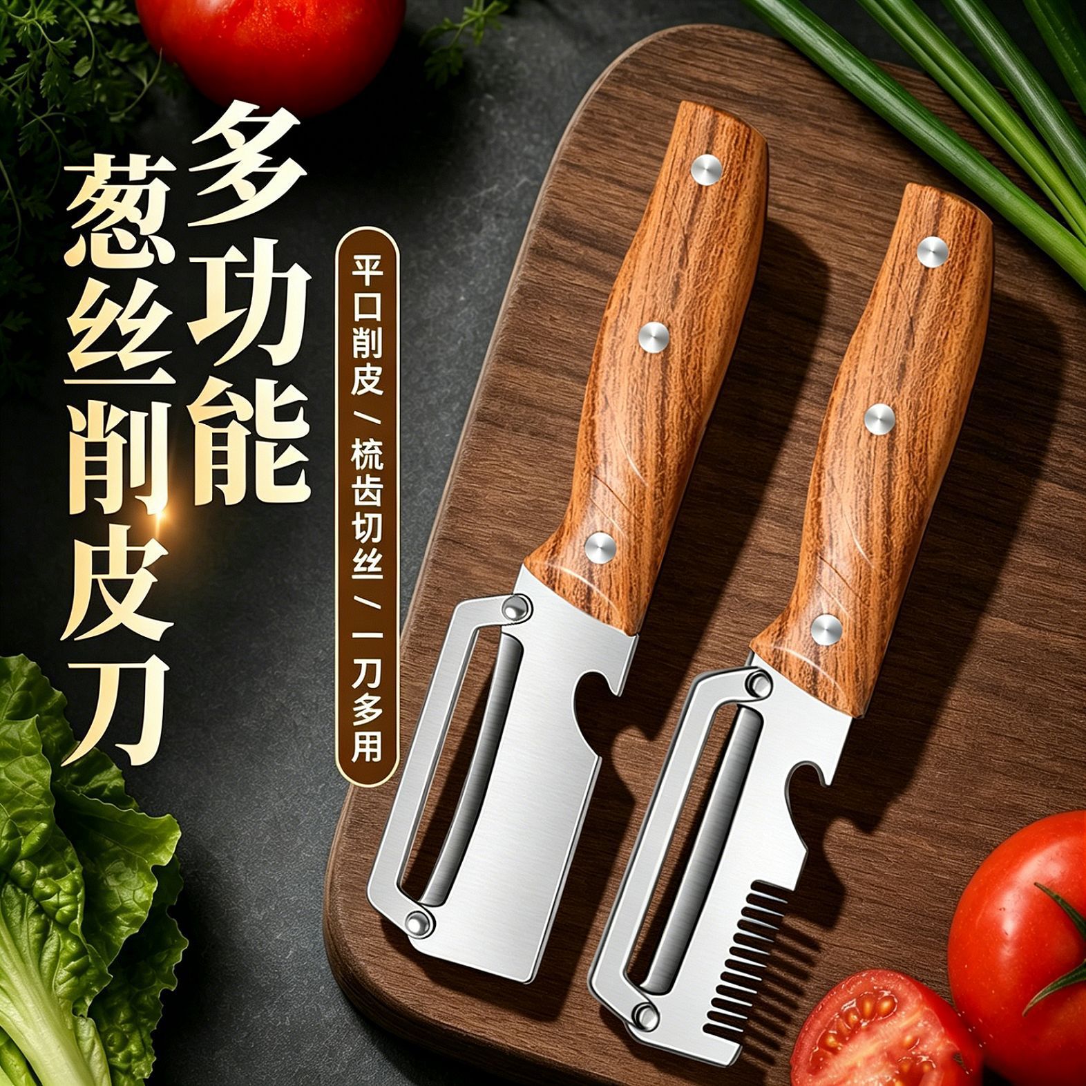 Cuchillo de acero inoxidable multifuncional cuchillo de cuchillo