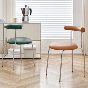 Net red chair light luxury style designer Nordic dining chair comfortable back chair coffee shop B & B dining table and chair egg roll chair
