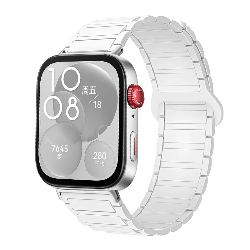 Huawei fit4 Pro シリコンストラップ I 字型クラシックバックル磁気ストラップ Huawei fit3/fit4Pro に適しています。|undefined