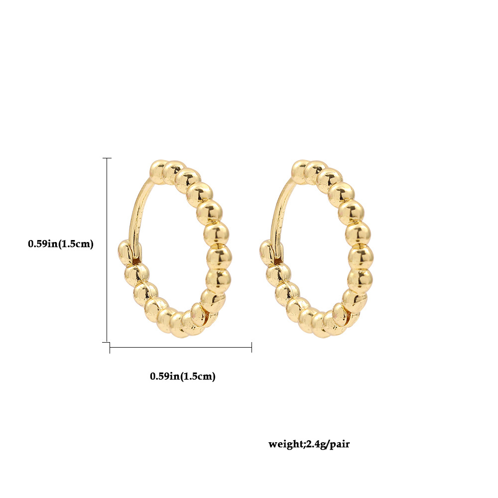 Retro C Shape Plating Alloy No Inlaid Earrings display picture 2