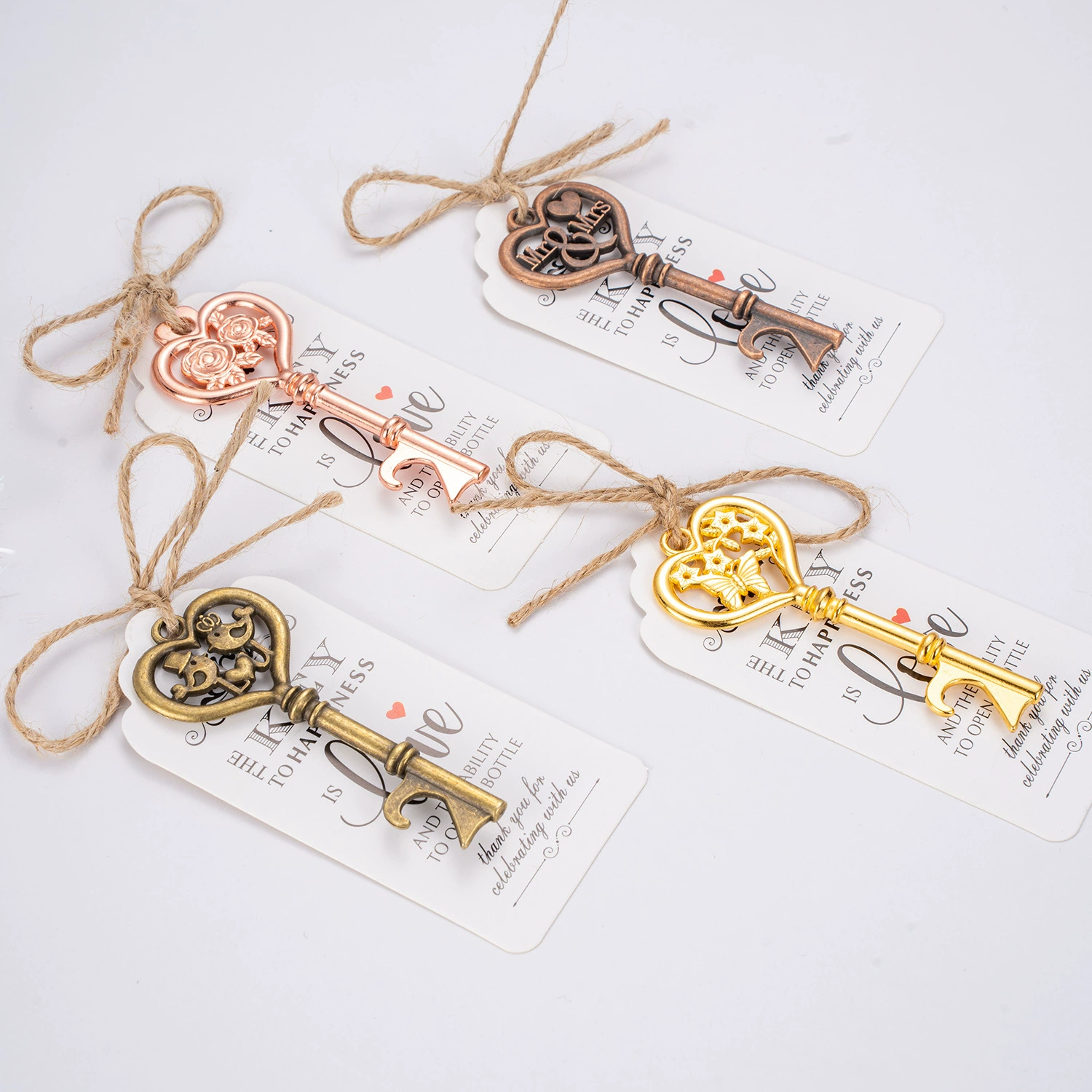 50PCS трансграничный взрыв Рождественская вечеринка креативные подарочные товары Цинковый сплав ретро ключ пивной открывалка для бутылок