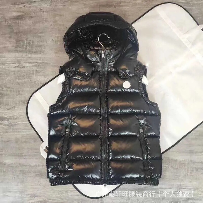 Nfc-Enabled Cross-Border m Brand Mengjia down Vest Matte Glossy Unisex Hooded Puffer Vest Jacket Coat Nfc-Enabled Cross-Border m Brand Mengjia down Vest Matte Glossy Unisex Hooded Puffer Vest Jacket Coat